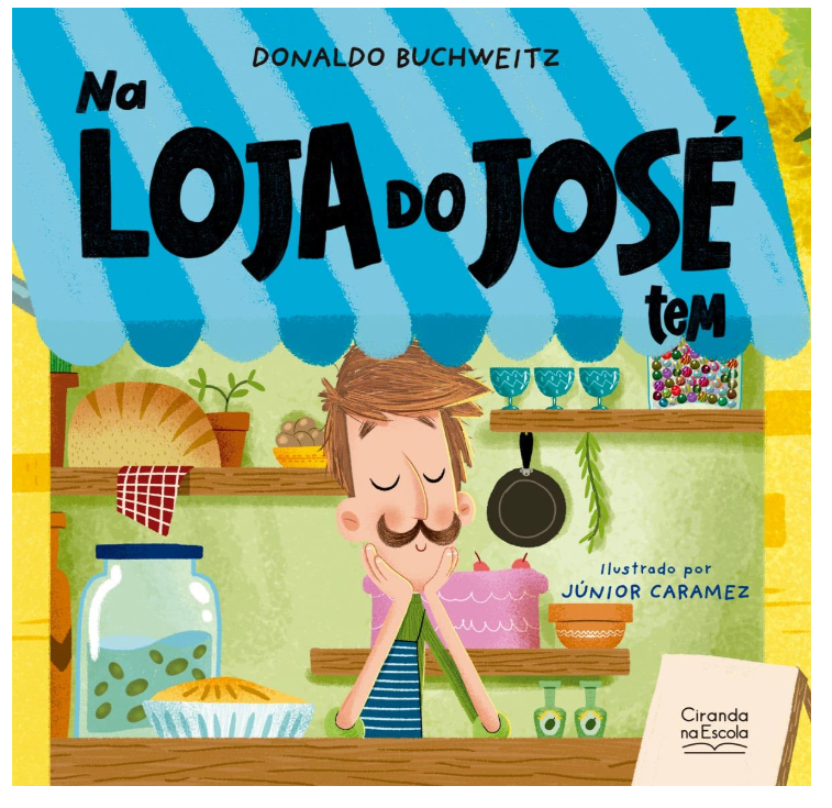 Capa do livro Na Loja do José Tem...