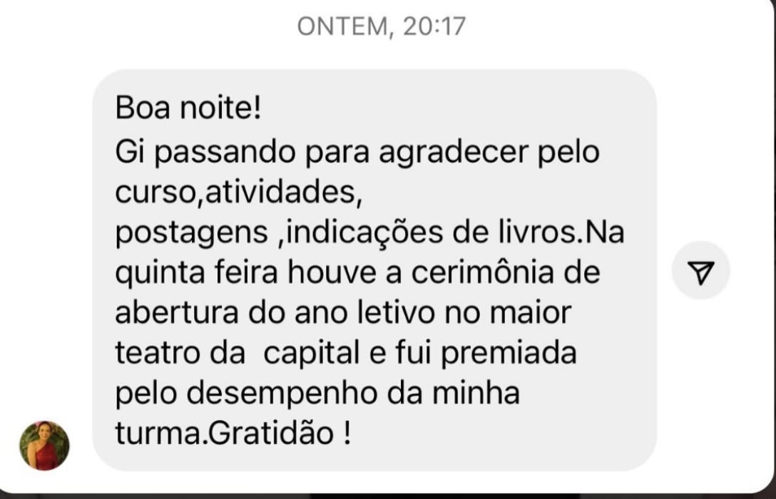 Depoimento de professora premiada pelo desempenho da turma